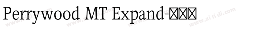 Perrywood MT Expand字体转换